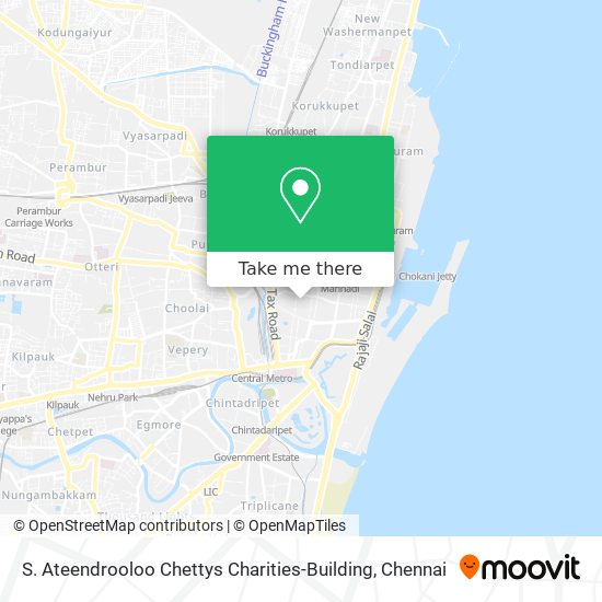 S. Ateendrooloo Chettys Charities-Building map