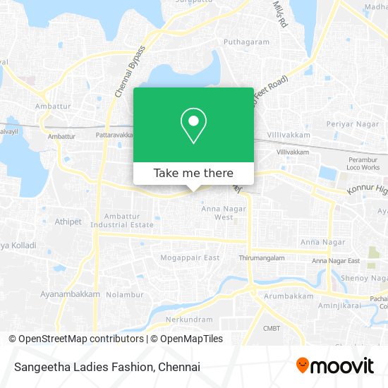 Sangeetha Ladies Fashion map