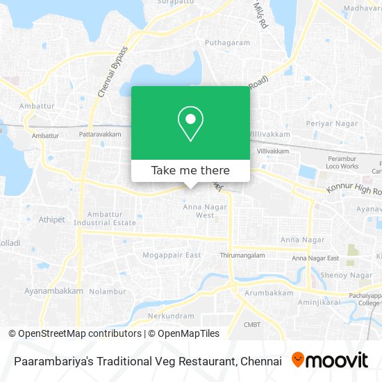 Paarambariya's Traditional Veg Restaurant map