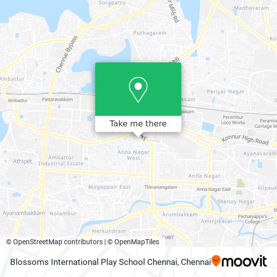 Blossoms International Play School Chennai map