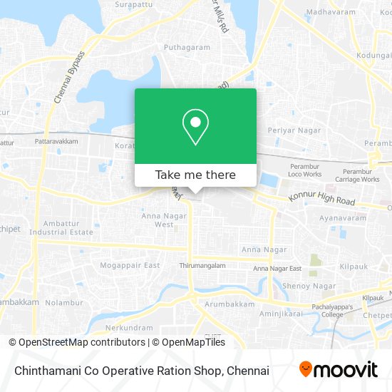 Chinthamani Co Operative Ration Shop map