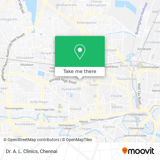 Dr. A. L. Clinics map