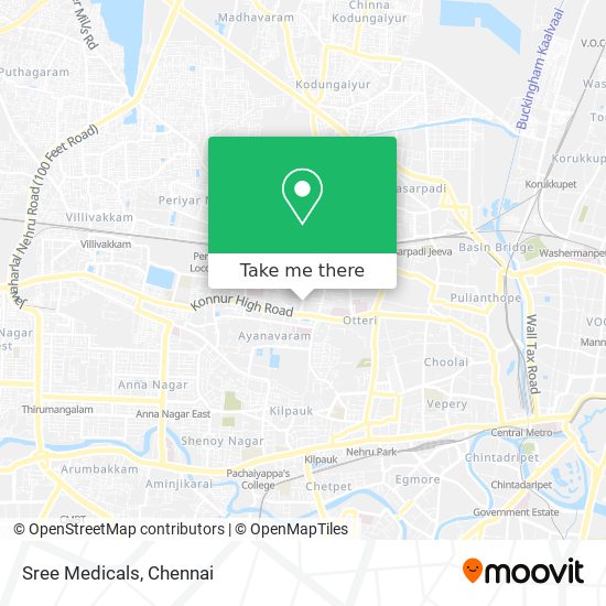 Sree Medicals map