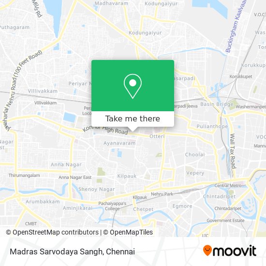 Madras Sarvodaya Sangh map