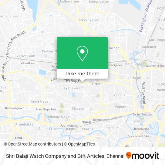 Shri Balaji Watch Company and Gift Articles map