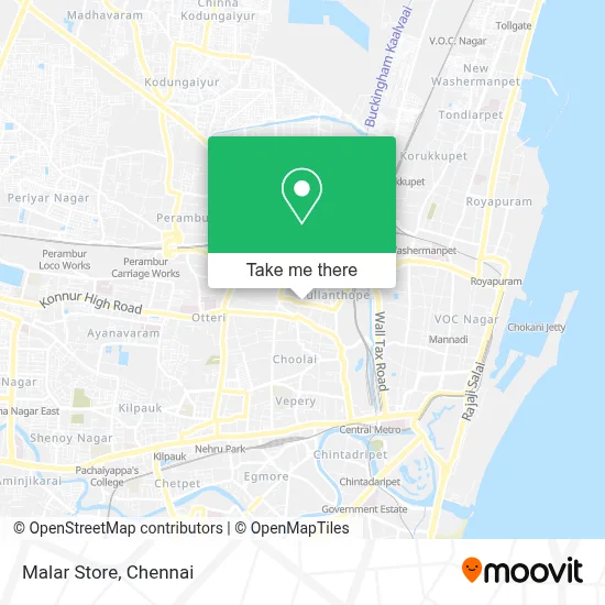 Malar Store map
