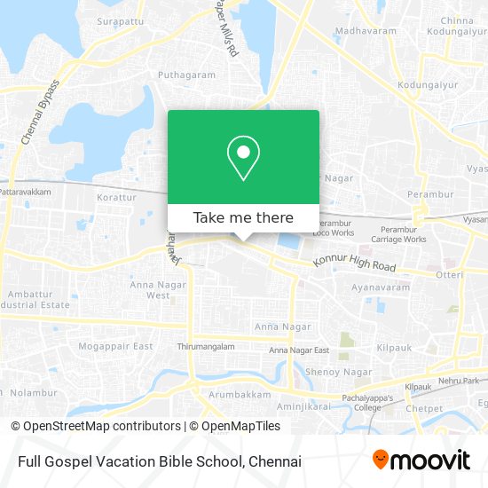 Full Gospel Vacation Bible School map