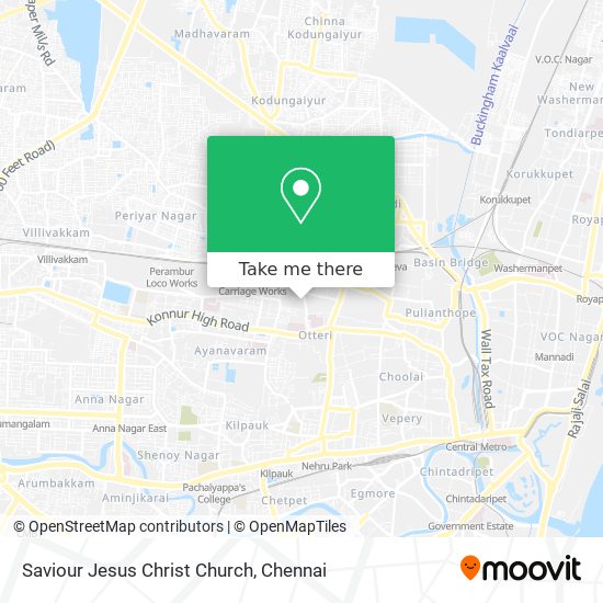 Saviour Jesus Christ Church map