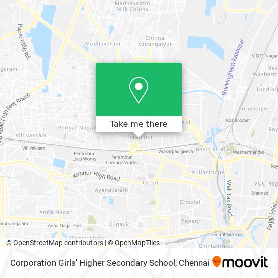 Corporation Girls' Higher Secondary School map