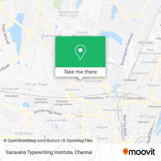 Saravana Typewriting Institute map
