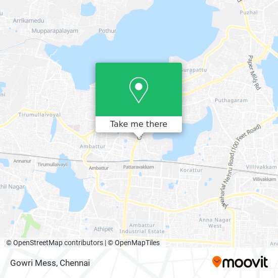 Gowri Mess map