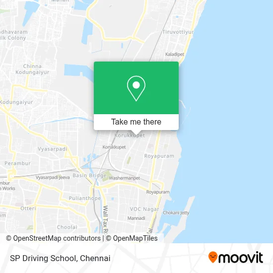 SP Driving School map