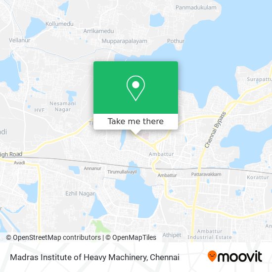 Madras Institute of Heavy Machinery map