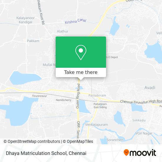 Dhaya Matriculation School map