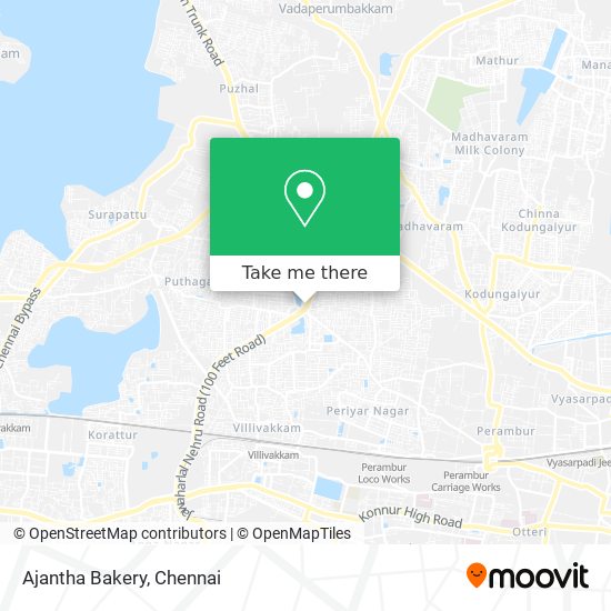 Ajantha Bakery map