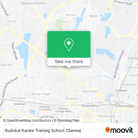 Budokai Karate Training School map