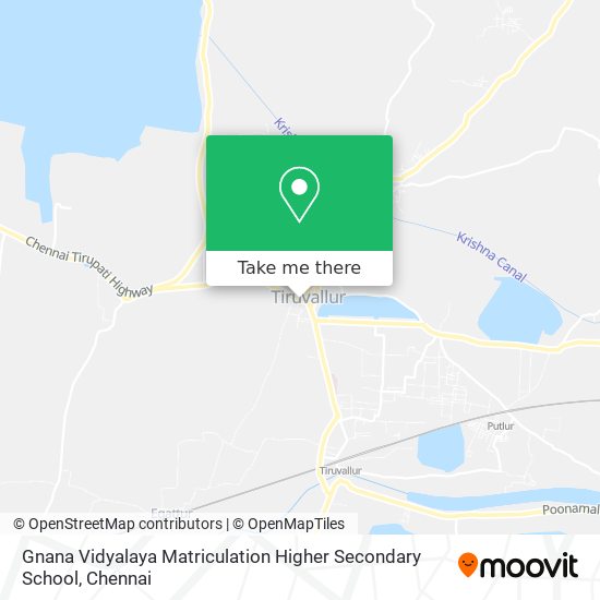 Gnana Vidyalaya Matriculation Higher Secondary School map