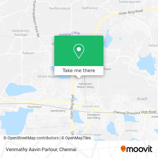 Venmathy Aavin Parlour map