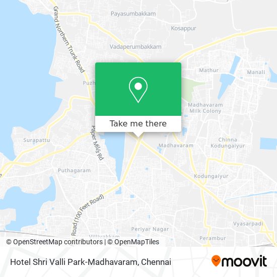 Hotel Shri Valli Park-Madhavaram map