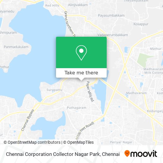 Chennai Corporation Collector Nagar Park map