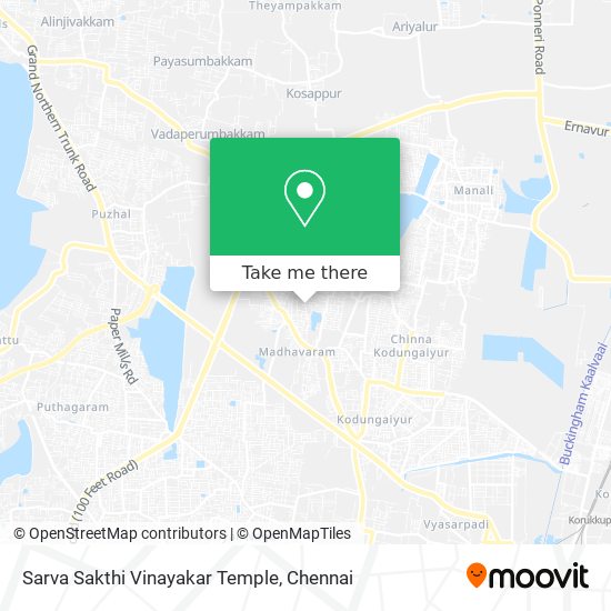 Sarva Sakthi Vinayakar Temple map