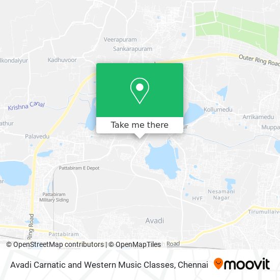 Avadi Carnatic and Western Music Classes map