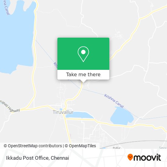 Ikkadu Post Office map