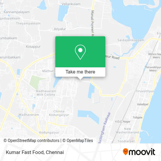 Kumar Fast Food map
