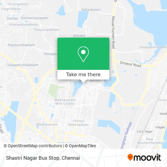 Shastri Nagar Bus Stop map