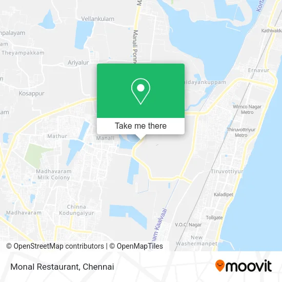Monal Restaurant map
