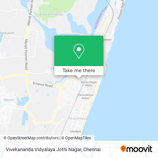 Vivekananda Vidyalaya Jothi Nagar map