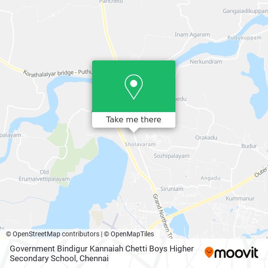 Government Bindigur Kannaiah Chetti Boys Higher Secondary School map