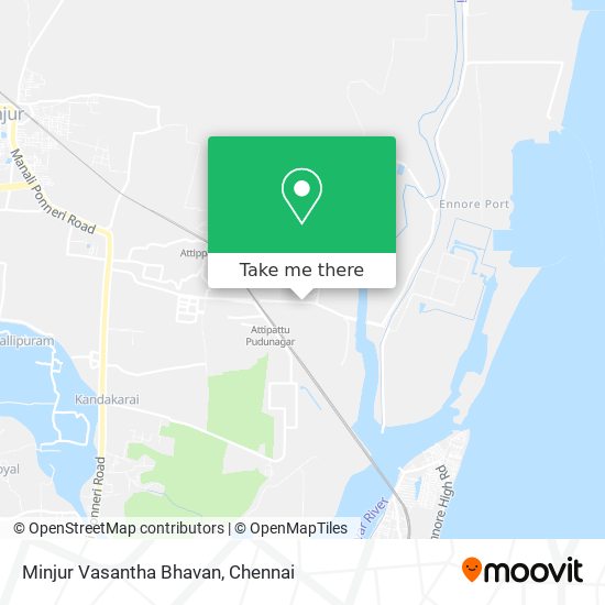 Minjur Vasantha Bhavan map