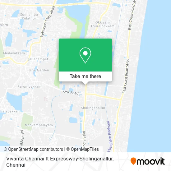 Vivanta Chennai It Expressway-Sholinganallur map