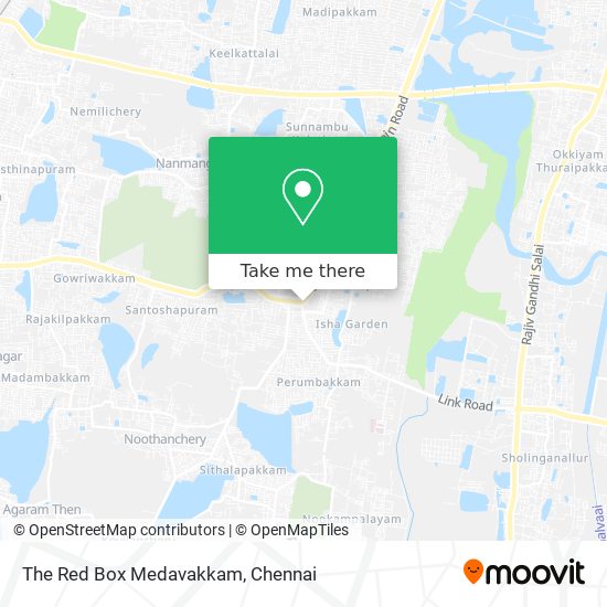 The Red Box Medavakkam map