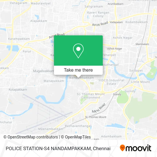 POLICE STATION-S4 NANDAMPAKKAM map