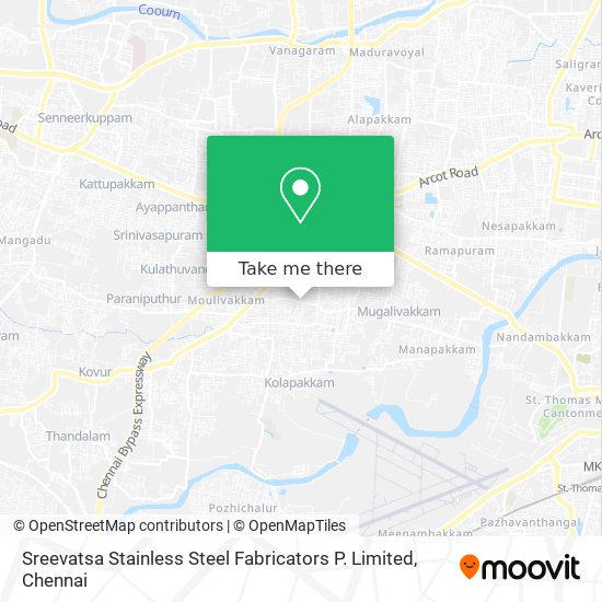 Sreevatsa Stainless Steel Fabricators P. Limited map