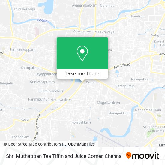 Shri Muthappan Tea Tiffin and Juice Corner map