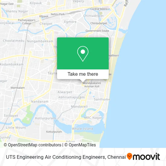 UTS Engineering Air Conditioning Engineers map