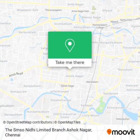 The Smso Nidhi Limited Branch Ashok Nagar map