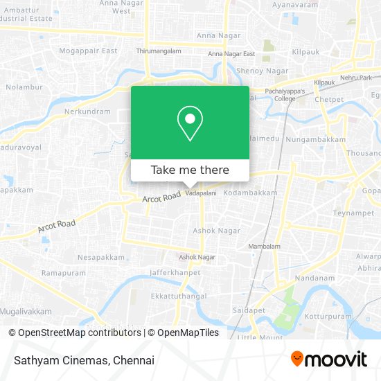 Sathyam Cinemas map