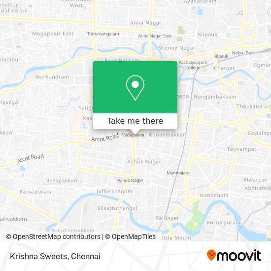 Krishna Sweets map