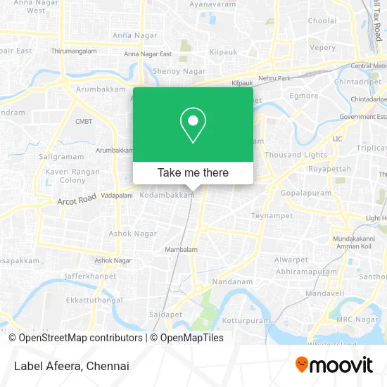 Label Afeera map