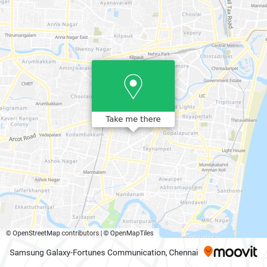 Samsung Galaxy-Fortunes Communication map