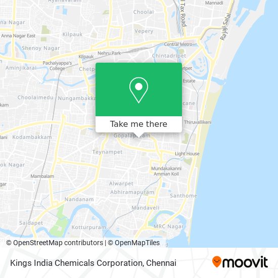 Kings India Chemicals Corporation map