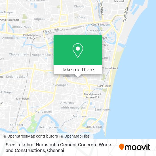 Sree Lakshmi Narasimha Cement Concrete Works and Constructions map