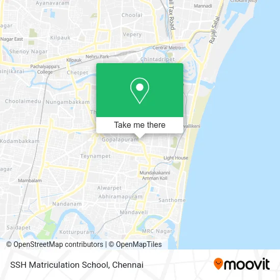SSH Matriculation School map