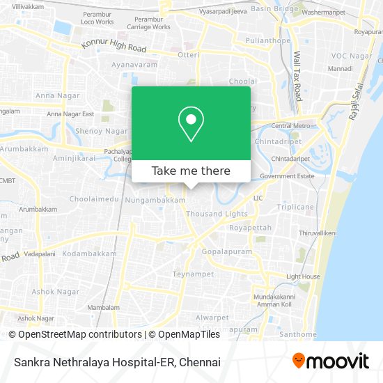 Sankra Nethralaya Hospital-ER map