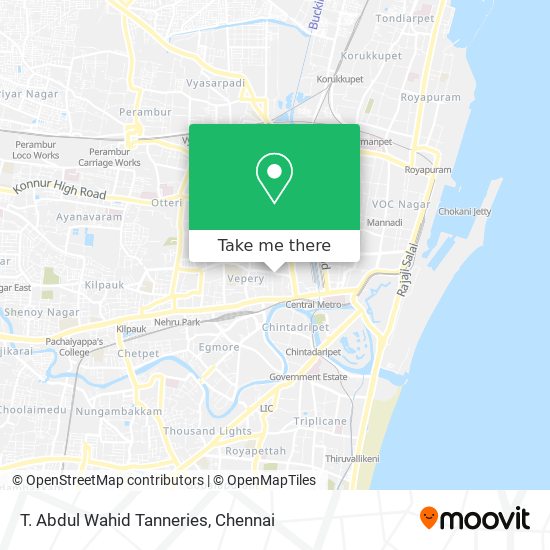 T. Abdul Wahid Tanneries map