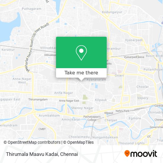 Thirumala Maavu Kadai map